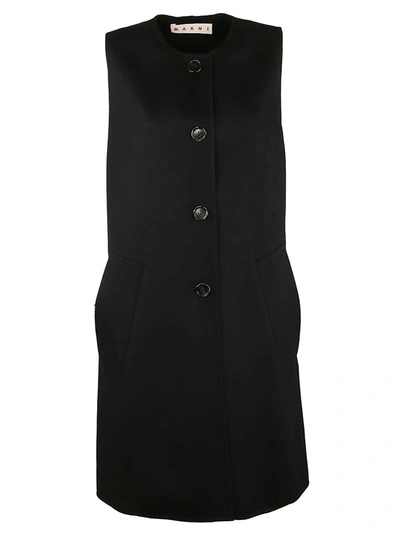 Shop Marni Women's  Black Wool Vest