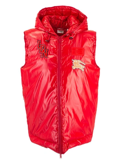 Shop Burberry Women's  Red Polyamide Vest