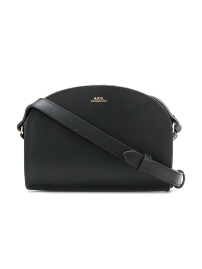 Shop Apc Women's  Black Leather Shoulder Bag