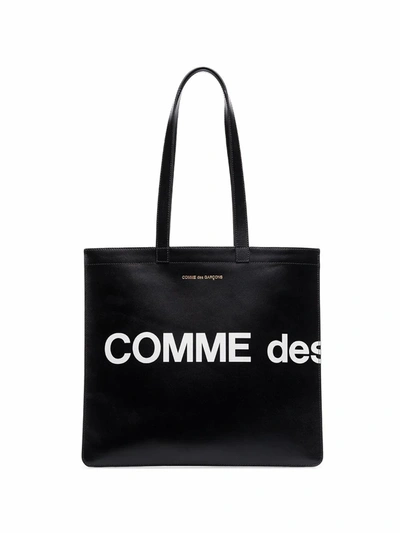 Shop Comme Des Garçons Women's  Black Leather Tote