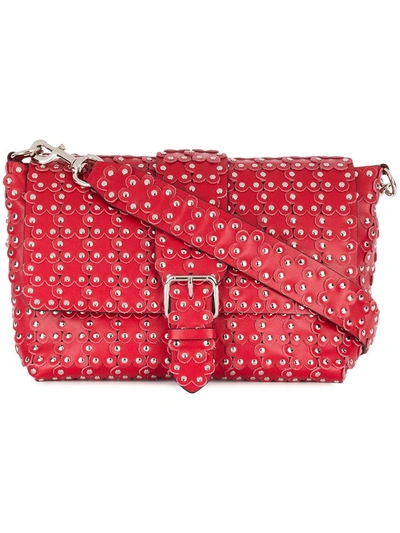Shop Red Valentino Women's  Red Leather Shoulder Bag
