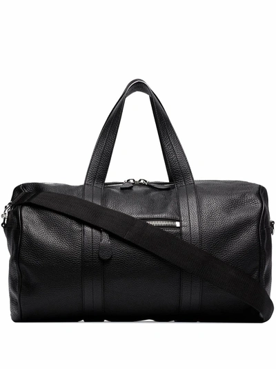 Shop Maison Margiela Men's  Black Leather Travel Bag