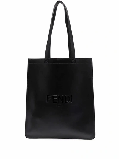 Fendi Yellow Box Nr Logo-embossed Leather Shopper Tote Bag | ModeSens