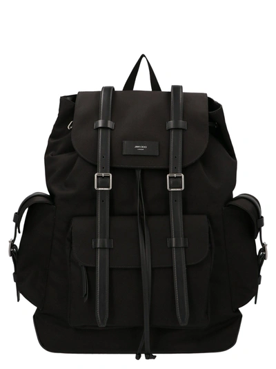 Shop Jimmy Choo Men's  Black Backpack