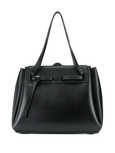 Shop Loewe Women's  Black Leather Tote