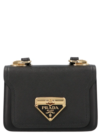 Shop Prada Women's  Black Other Materials Shoulder Bag