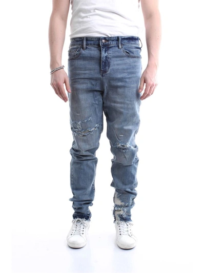 Shop Val Kristopher Men's  Blue Cotton Jeans