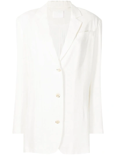 Shop Sir Clemence Single-breasted Blazer In Weiss