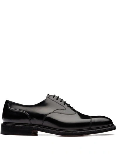 Shop Church's Lancaster 173 Polished Leather Oxford Shoes In Black