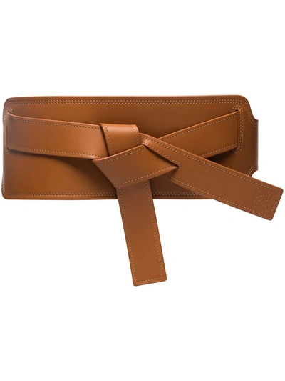 Shop Loewe Gate Wide Belt In 褐色