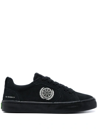 Shop Cariuma Pro Skate Suede Sneakers In 黑色