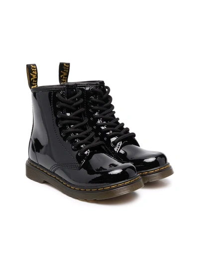 Shop Dr. Martens' 1460 Patent Leather Ankle Boots In Black