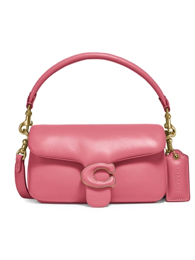 Shop Coach Pillow Tabby 18 Leather Shoulder Bag In Candied Pink