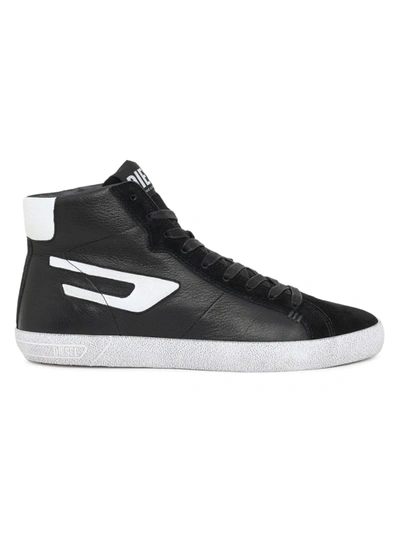 Shop Diesel Holiday S-leroji Mid-top Sneaker In Black B