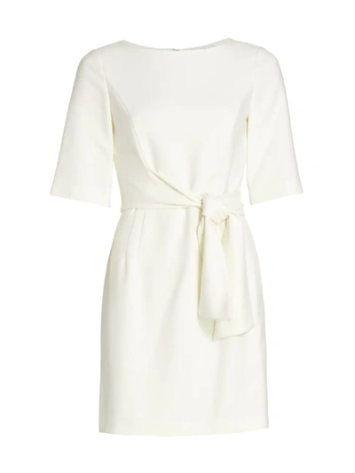 Shop Alice And Olivia Women's Virgil Wrap Dress In Off White