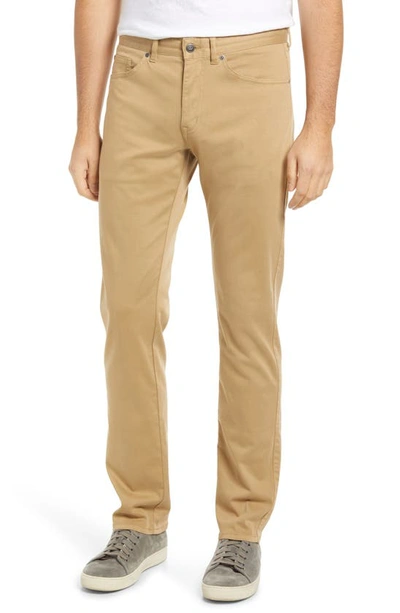 Shop Peter Millar Ultimate 5-pocket Straight Leg Sateen Pants In Khaki