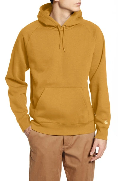 Carhartt Yellow Velvet Hoodie Sweatshirt | ModeSens