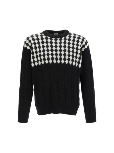 Shop Saint Laurent Sweaters & Knitwear In Noir Natural