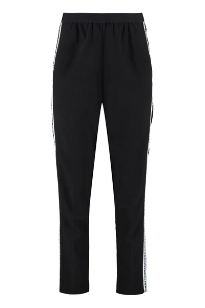 Shop Zadig & Voltaire Paula Contrast Side Stripes Trousers In Black