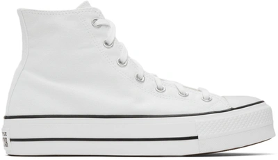 Shop Converse White Chuck Taylor All Star Lift Platform High Sneakers In White/black