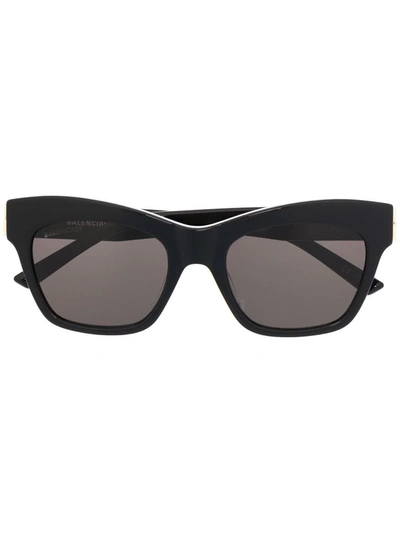Shop Balenciaga Bb Cat-eye Frame Sunglasses In Black