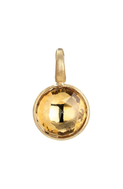 Shop Marco Bicego Jaipur 18k Gold Small Citrine Pendant In Yellow