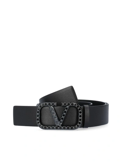 Shop Valentino Garavani Men's Light Blue Other Materials Belt