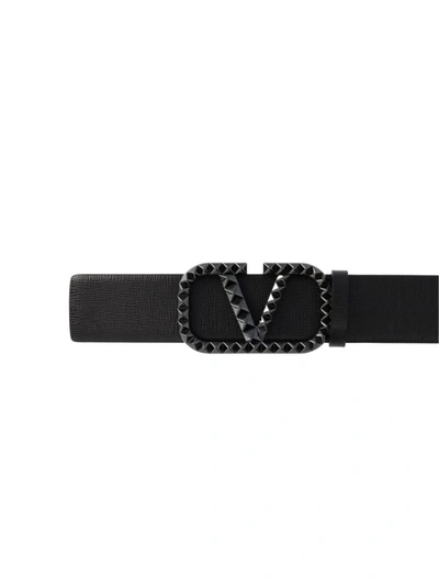 Shop Valentino Garavani Men's Light Blue Other Materials Belt