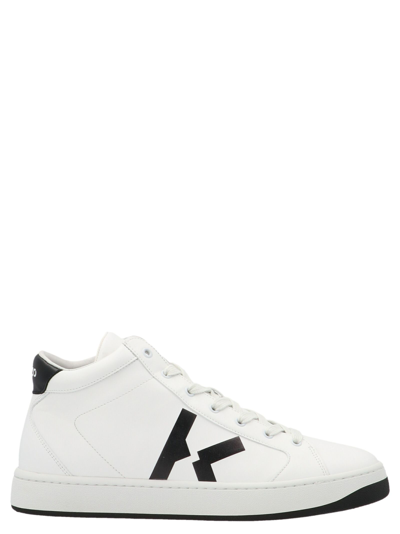 Shop Kenzo Men's White Other Materials Sneakers
