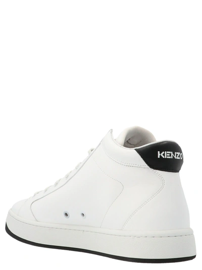 Shop Kenzo Men's White Other Materials Sneakers