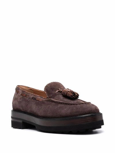 Shop Fratelli Rossetti Women's Brown Leather Loafers