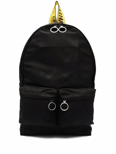 Shop Off-white Men's Black Polyamide Backpack