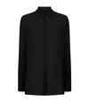 The Row Carlton Collared Blouse In Black