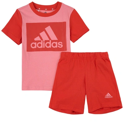 Adidas Originals Kids' Adidas Performance Essentials Logo T-shirt And  Shorts Set Pink 18-24 Months (92 Cm) | ModeSens