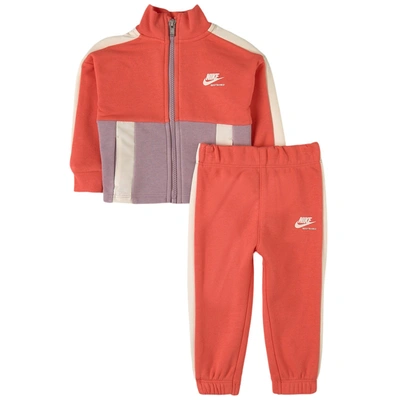 Nike Kids' Heritage Logo Sweat Set Orange In Pink | ModeSens