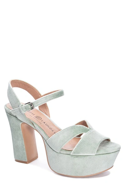 Shop Chinese Laundry Daydreamer Platform Sandal In Mint