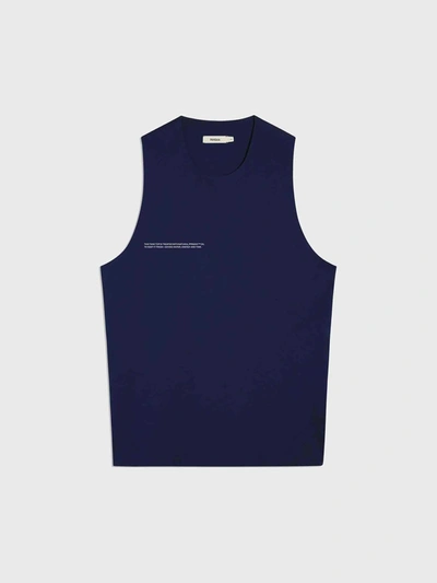 Shop Pangaia Loose Vest &mdash In Navy Blue