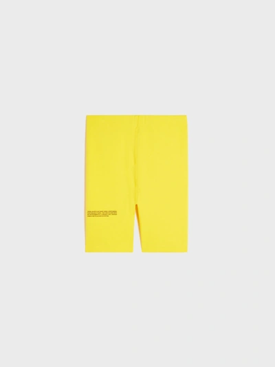 Shop Pangaia Move Bike Shorts In Saffron Yellow