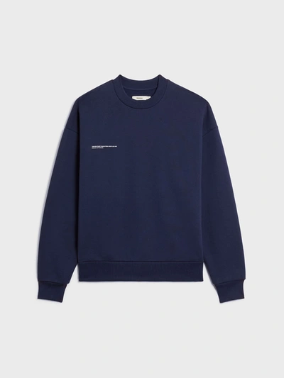Shop Pangaia 365 Heavyweight Sweatshirt — Navy Blue Xxl