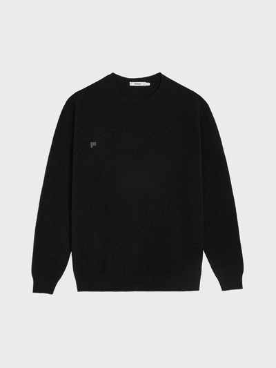 Shop Pangaia Recycled Cashmere Crewneck Sweatshirt — Black L