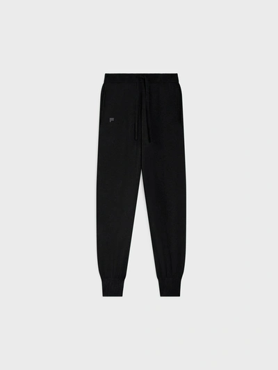 Shop Pangaia Recycled Cashmere Track Pants In Black