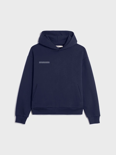 Shop Pangaia 365 Midweight Hoodie — Navy Blue Xl