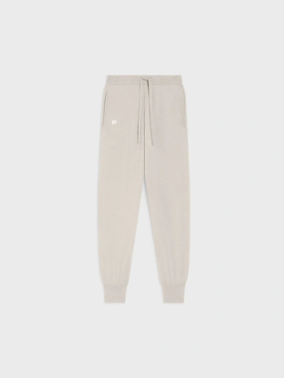 Shop Pangaia Recycled Cashmere Track Pants In Oatmeal