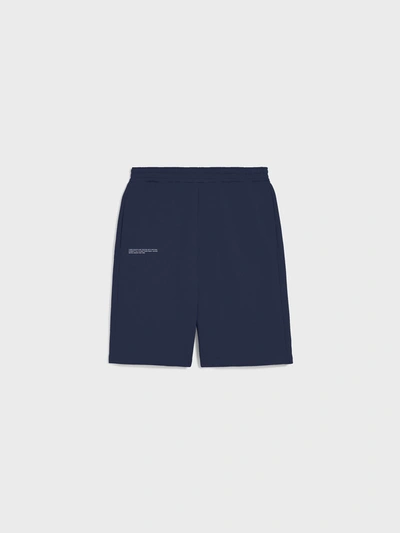 Shop Pangaia 365 Midweight Long Shorts In Navy Blue