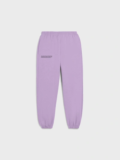 Pangaia 365 Signature High-rise Recycled And Organic Cotton-blend Jogging Bottoms In Orchid Purple