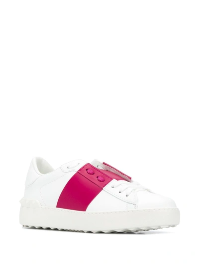 Shop Valentino Sneakers Open In White