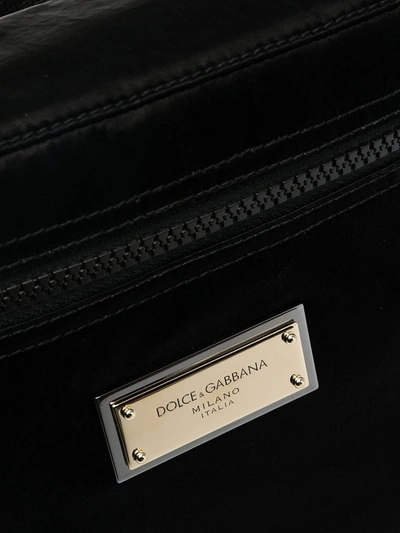 Shop Dolce & Gabbana Sicilia Belt Bag In Black