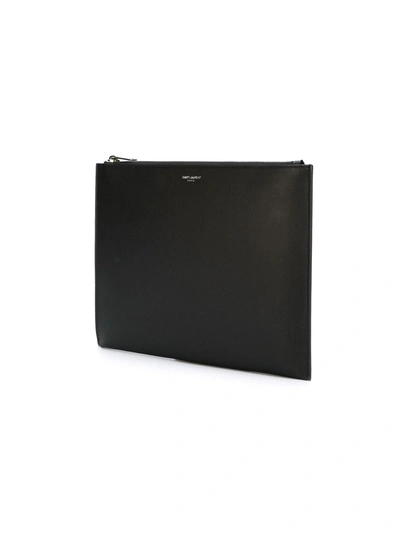 Shop Saint Laurent Tablet Holder In Black