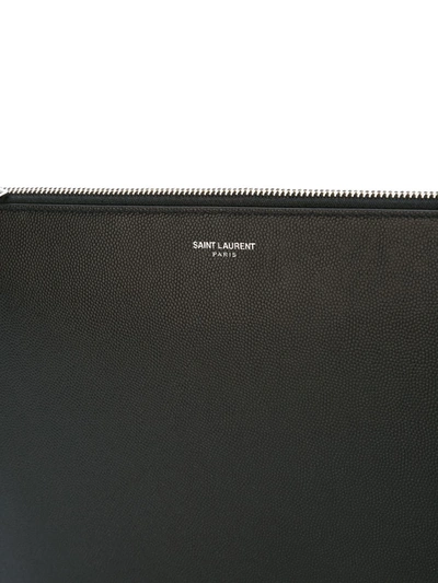 Shop Saint Laurent Tablet Holder In Black