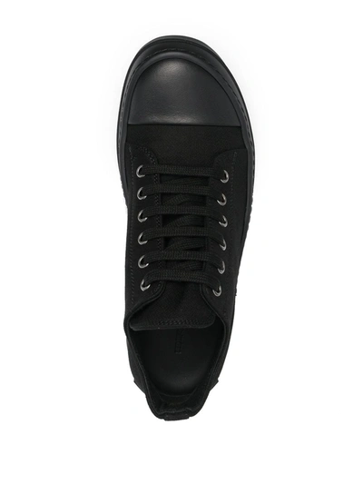 Shop Rick Owens Drkshdw Low Top Sneakers In Black